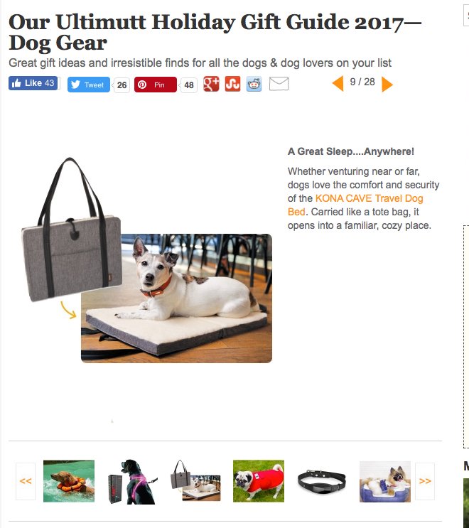 KONA CAVE® in Modern Dog Online Magazine