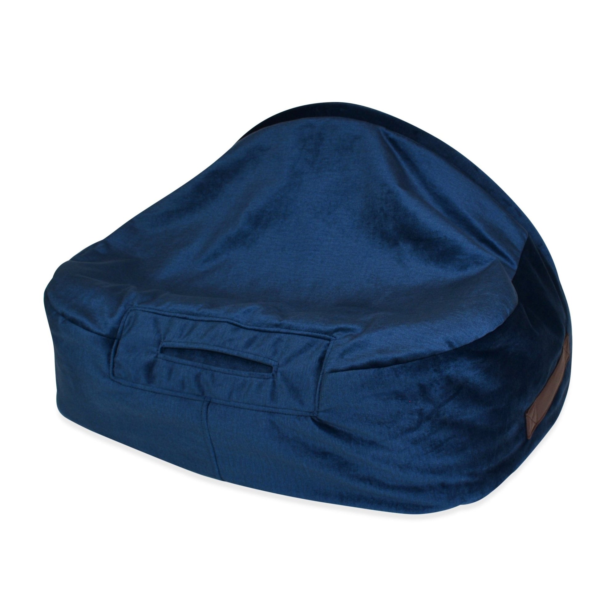 KONA-CAVE-luxury-cozy-cave-dog-cat-bed-blue-velvet-black-friday-save