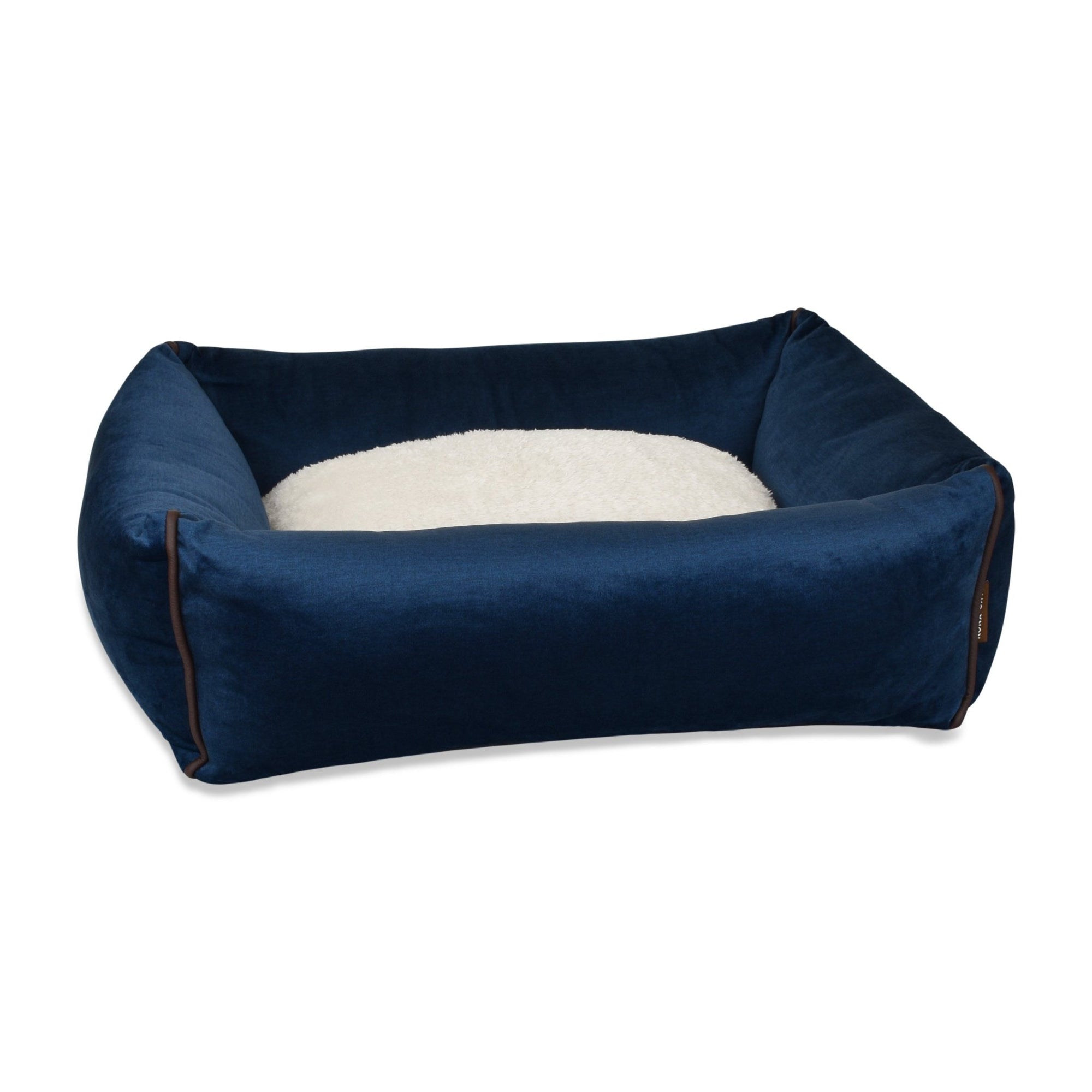 KONA-CAVE-luxury-cozy-cave-dog-cat-bed-blue-velvet-on-sale-now