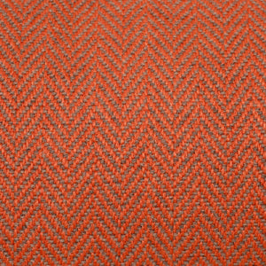 KONA CAVE® designer dog bed in elegant orange herringbone fabric - detail.