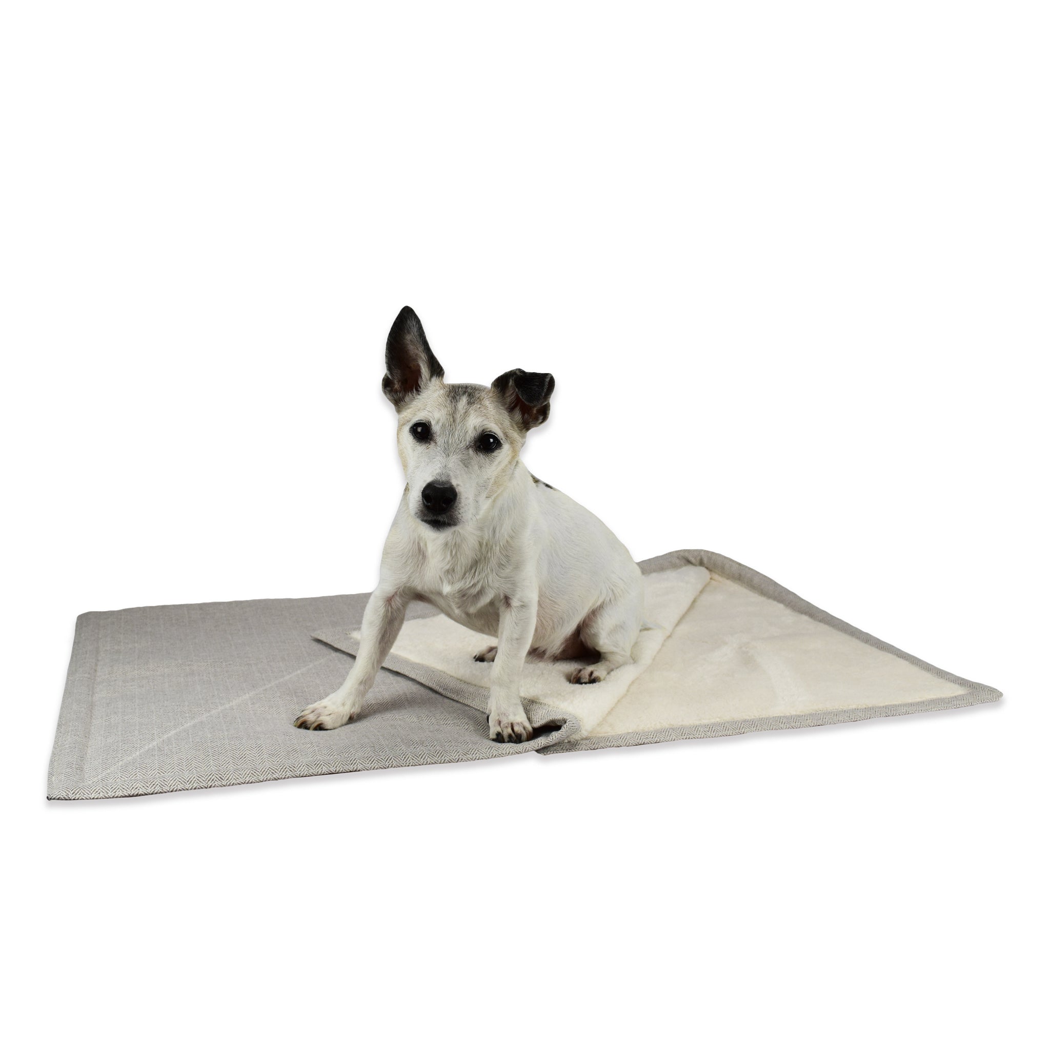 Soggy Doggy: Sofa Snuggler Dog Throw Blanket - Large - Beige