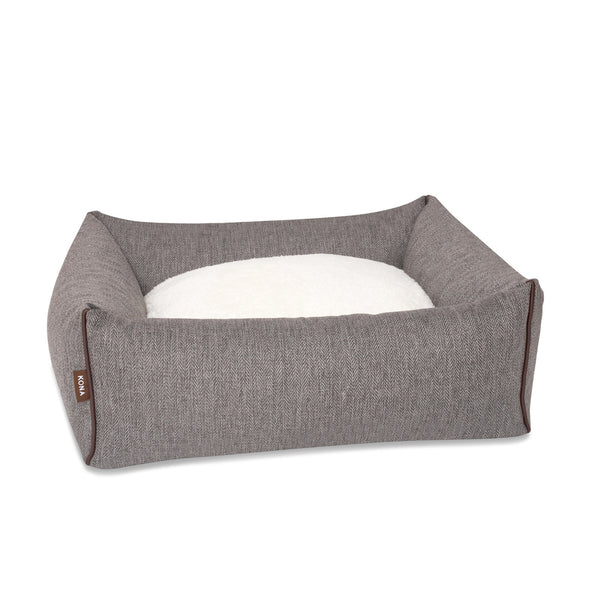 Dog bed with bolster sides best sale